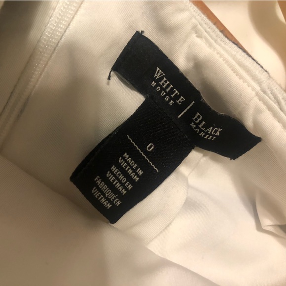 White House Black Market Ponte Striped Pencil Skirt. Size 0. Ribbed Stretch. EUC - Picture 4 of 5